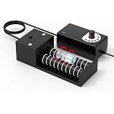 Gentle Vial Roller Mixer for Peptide &amp; Bac Water Mixing (Black) | Rolling Mixer for 3ml 5ml 10ml 30ml Vials, Smooth Reconstitution Without Shaking, Adjustable Speed Compact Vial Mixing Tool