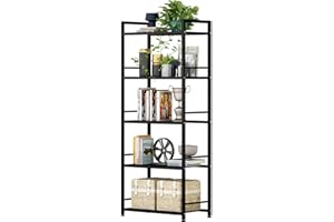 Fyzeg Shelving Unit Metal Storage Shelf Heavy Duty Organizer Standing Storage Rack for Bathroom, Kitchen, Living Room, Outdoo