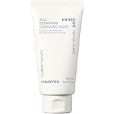 innisfree Bija Clarifying Foam Cleanser with Salicylic Acid & Castor Oil, Korean Skincare, Gentle Face Wash, Sulfate-Free Formula
