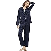LilySilk Silk Pajamas for Women Pure Full Length Long 22 Momme 100% Mulberry Silk Luxury