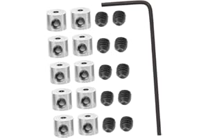 Mobestech Multipurpose Pin Back Lock Clamp with Wrench Kit Copper Pin Locking Backs for Brooches Jewelry