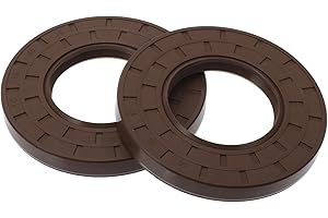 VekAuto Universal Oil Seal TC Double Lip W Steel Spring Seal Ring Rotary Shaft Seal 45x85x10mm High Pressure FKM Rubber Brown