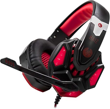 Headset gamer vermelho com led Clearance