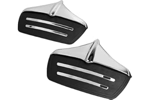 SHMTOOL Rear Fender Accents Mud Flaps Edge Tip Plastic Trim For Harley Tri-Glide Ultra Classics FLHTCUTG 2011-2023 and FLHXXX