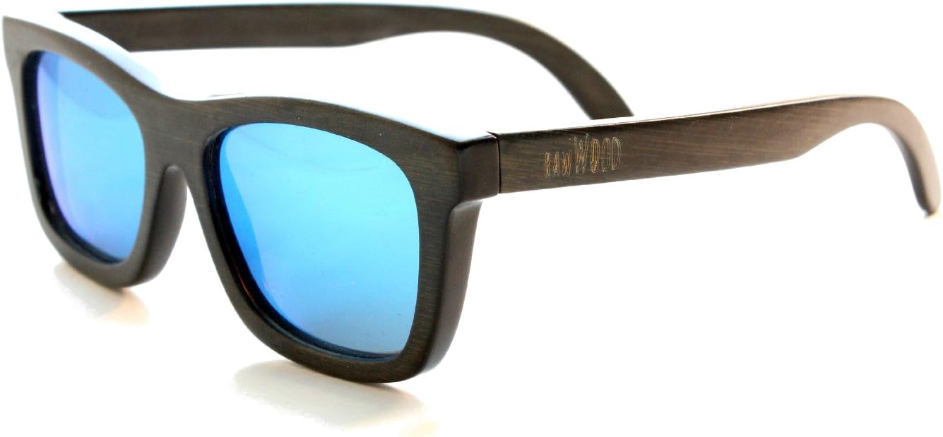RAWWOOD Originals Wooden Polarized Bamboo Wood Sunglasses 100% Floating Wayfarer Shades