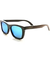 Occhiali Da Sole In Legno Di Bamb&ugrave; Polarizzati KSVEREN &ndash; Quadrati Marroni Con Lenti A Specchio UV400