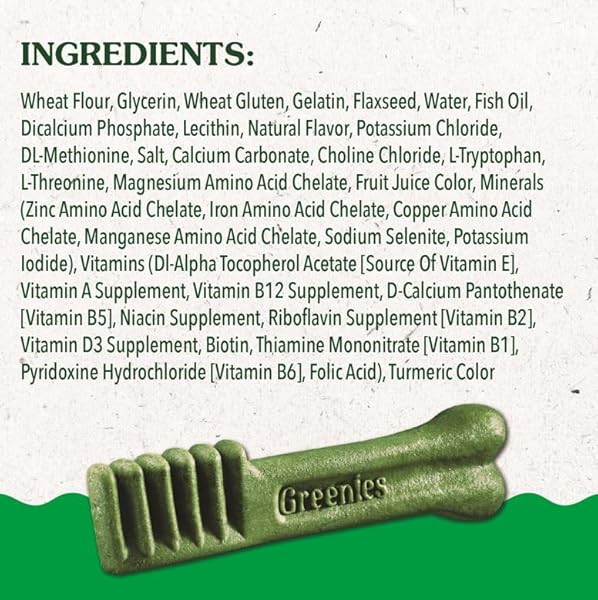 GREENIES DOG TREATS VETERINARIAN-RECOMMENDED NATURAL DENTAL PUPPY TREATS TEENIE SIZE, 12 OZ. PACK, 43 COUNT