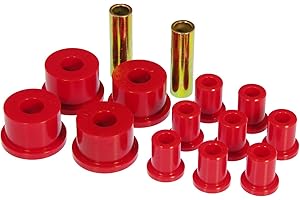 Prothane 4-1001 Red Rear Spring Eye and Shackle Bushing Kit