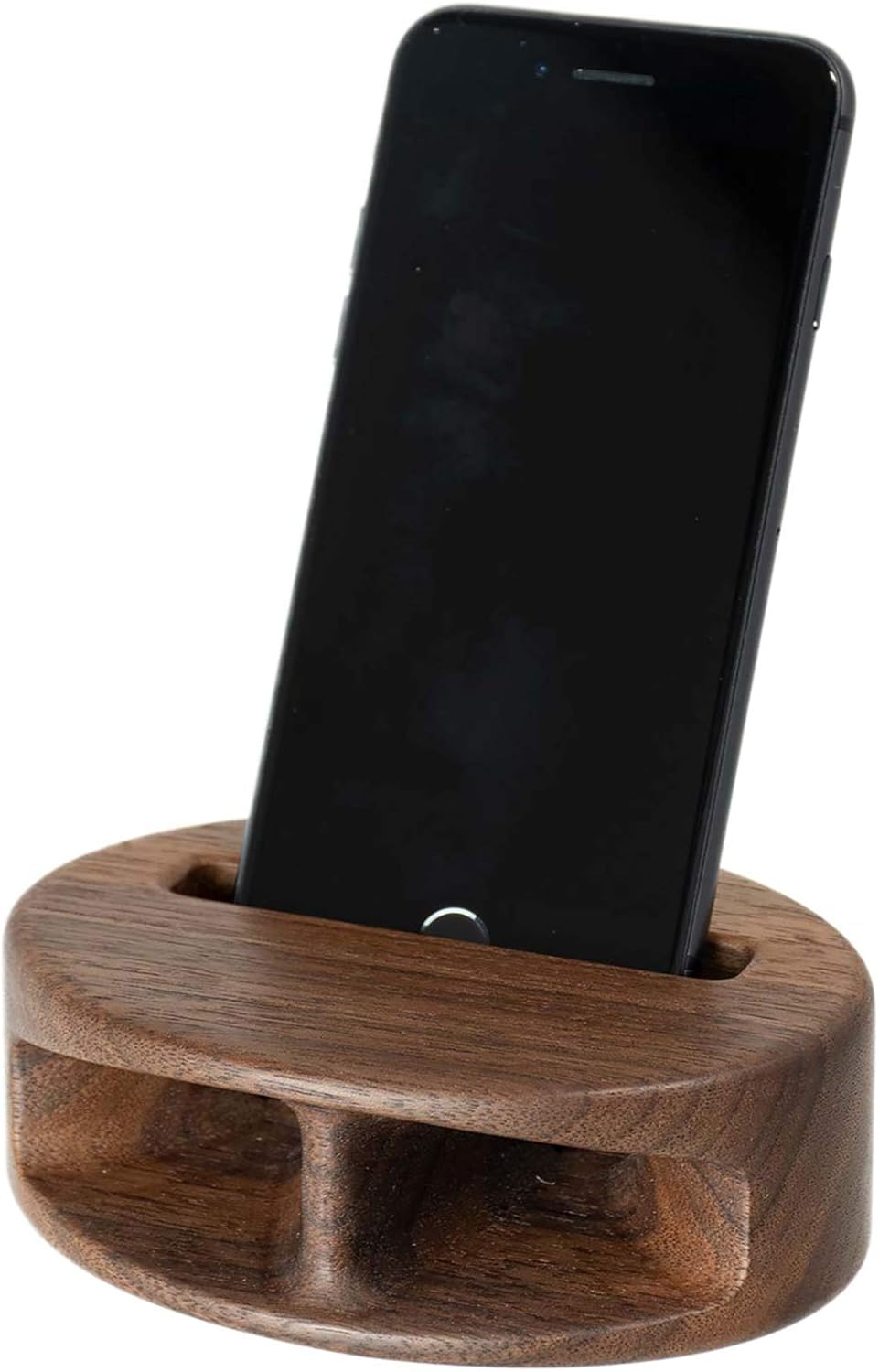 Amazon Mukune Iphone用 木製無電源スピーカー 充電可能タイプ ウォールナット 一部スマートフォンにも対応 木製スピーカー 充電不要 置物 オブジェ オンライン通販