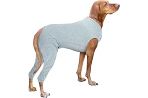 Nanaki Dog Wound Care Shirt, Dog Leg Sleeve To Stop Licking Rear Leg And Abdomen, Doggy Surgery Suit Female Spay,Doggy Onesie For Surgery Female Male, Pet Surgical Recovery Suit Pet Wound Heal Clothes