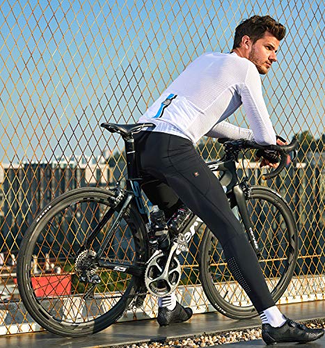 image for Santic Men's Cycling Pants 4D Padded Bicycle Tights Leggings for Outdo