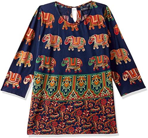 TheUrbanStreet 100% Cotton Rajasthani Handmade Block Printed Women's A-Line Top