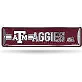NCAA Rico Industries Metal Street Sign Metal Street Sign 4" x 15" Home Décor - Bedroom - Office - Man Cave