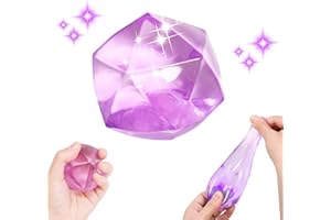 FAUKAIT 1Pcs Stress Cube Masonry Ice Squishy Stress Balls-Diamond Malt Sugar Balls Slow Rise Sensory Fidget Toy for Your Best Mellow and Chill-Hand Exercise Balls Relief- Age 3 to Adult