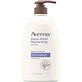 Aveeno Stress Relief Moisturizing Body Lotion with Lavender Scent, to help you feel Calm and Relaxed, Hydrating Body Lotion f
