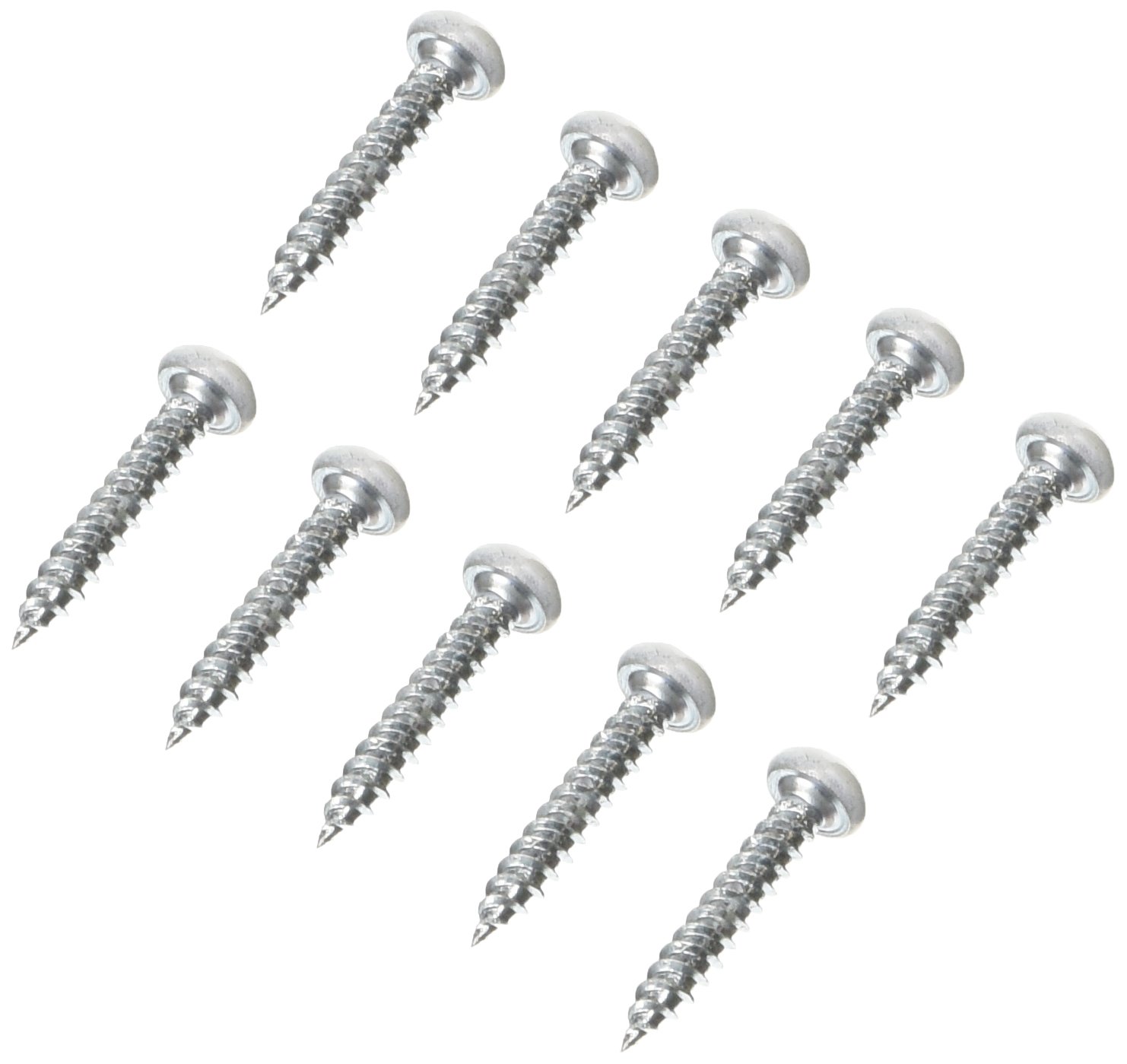 AP Products 012-PSQ500W 8X1 Polar White 1" Square Recessed Pan Head Screw, (Pack of 500)