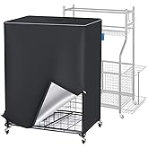 Garage Sports Equipment Organizer Cover, Ball Storage Rack Cover Outdoor, 600D Oxford, Waterproof & Dustproof, 38 "L x 18" W x 45 "H - Protecting Your Sports Equipment and Toys.(Cover Only)