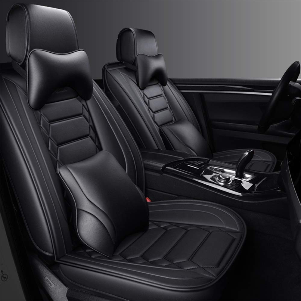 人気ショップ カーシートカバーセット ユニバーサルカーシートクッションエアバッグ対応フルフェイクレザーカーシートカバーアジャスタブル取り外し可能カー シートクッション 色 黒 B07szb6qzd Black チャイルドシート保護用品 Www Echterlive Lu