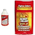 Atsko Sno-Seal SPORT WASH LAUNDRY DETERGENT, Liquid, 64 fl oz, Unscented & Scent Killer Gold Unscented Deodorant and Antiperspirant for Hunting Scent Control