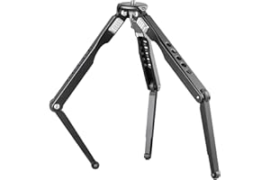 Leofoto MT-03 Tabletop Tripod, Aluminum Mini Tripod, 2 Leg Sections, Foldable Leg, Portable and Compact, 1/4" Mounting Stud and Accessories Thread (MT-03)