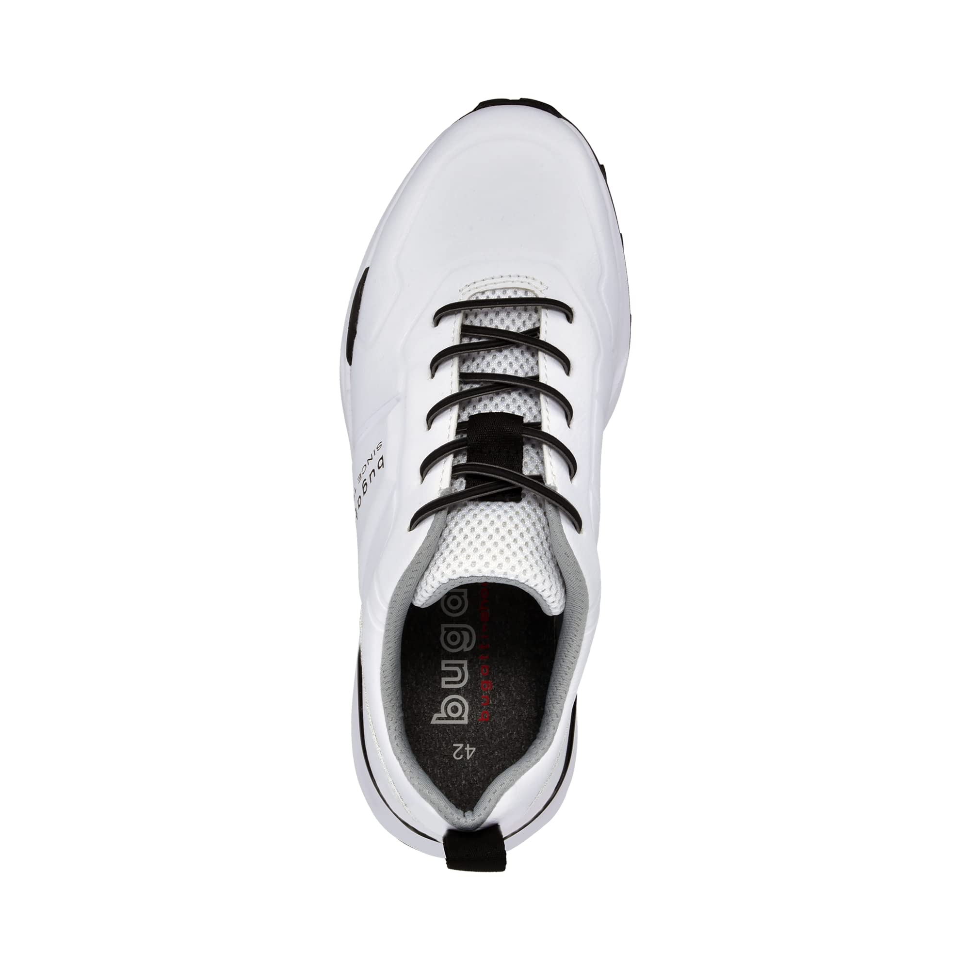 bugatti Herren Sneaker Mid-Top 342AG4015000-2000 Weite Normal Schnürung Kunstleder White 43 EU 6