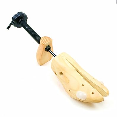 logei® 1 Paar Holz Schuhweiter verstellbar Schuhspanner Schuhdehner Schuhformer zum Längen und Weiten