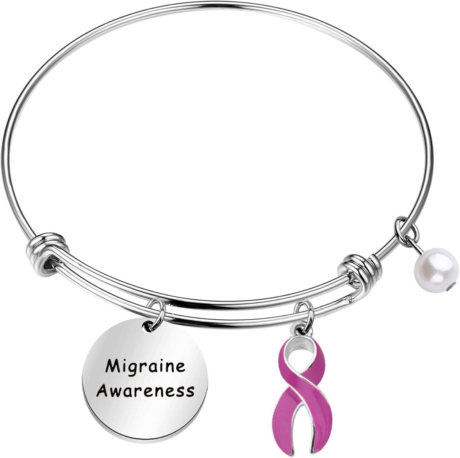 FEELMEM Inspiration Jewelry Migraine Awareness Bracelet Motivational