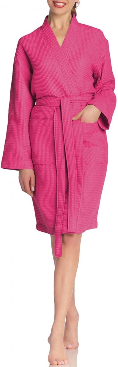 bademantel baumwolle waffelpique damen