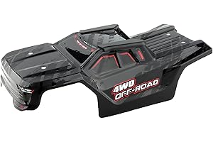 GDOOL H14BM RC Car Car Shell Body Shell Cover 1430D1 Accessories Spare Parts for 1/14 Scale H14BM 14210 JC14EP HP141 HP141S 1:14 Brushless RC Trucks Vehicle (Black)