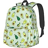 KiuLoam 17 inch Backpack Different Cute Avocados Laptop Backpack Shoulder Bag School Bookbag Casual Daypack