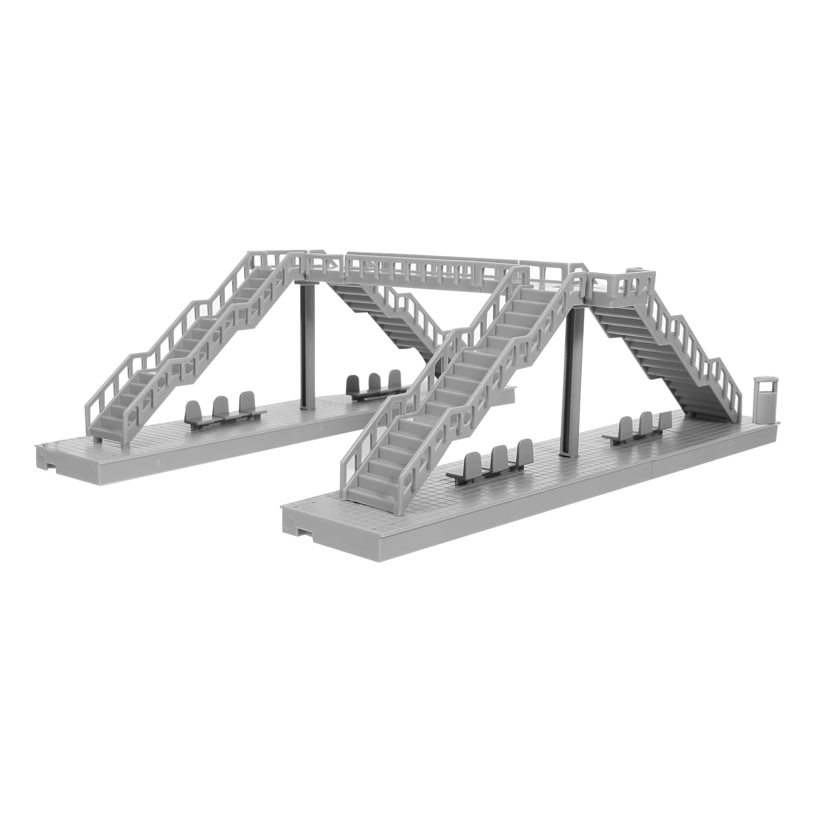 JOINPAYA 1set DIY Footbridge Building Model Unfinished Pedestrian for Miniature Scene Decoration Table Ornament Home Decor Doll House Supplies