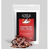 SpiceFix Kashmiri Chili Whole 2.6 oz | Dried Red Chilies | Stemless | Indian Spices | Mild to Medium Heat | Cooking | No Arti