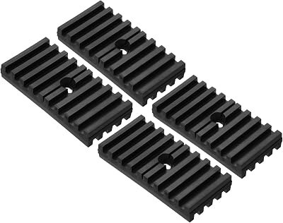 PATIKIL Rubber Anti-Vibration Pads 4 Pcs 4"x2"x0.6" for HVAC Air Compressor