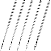 Industrial Sewing Machine Needles, 50 Pcs DBX1 Universal Heavy Duty Leather Sewing Machine Needles Compatible with Kind of Home Sewing Machine, Size 14/90, 16/100, 18/110, 20/125, 22/140