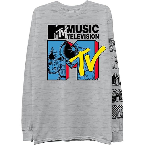 Amazon.com: Mens MTV Long Sleeve Shirt - #TBT Mens 1980's 1990'S