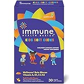 Immune Health Basics Kids Soft Chews with Wellmune® | Natural Beta Glucan Supplement for Immune Support & Daily Wellness | Allergen-Free & No Added Sugar | Tutti-Frutti Flavor, 30 Soft Chews