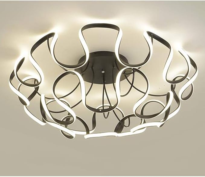 Techo Iluminación Lámpara Luz de techo Sala de estar Negro, Creatividad