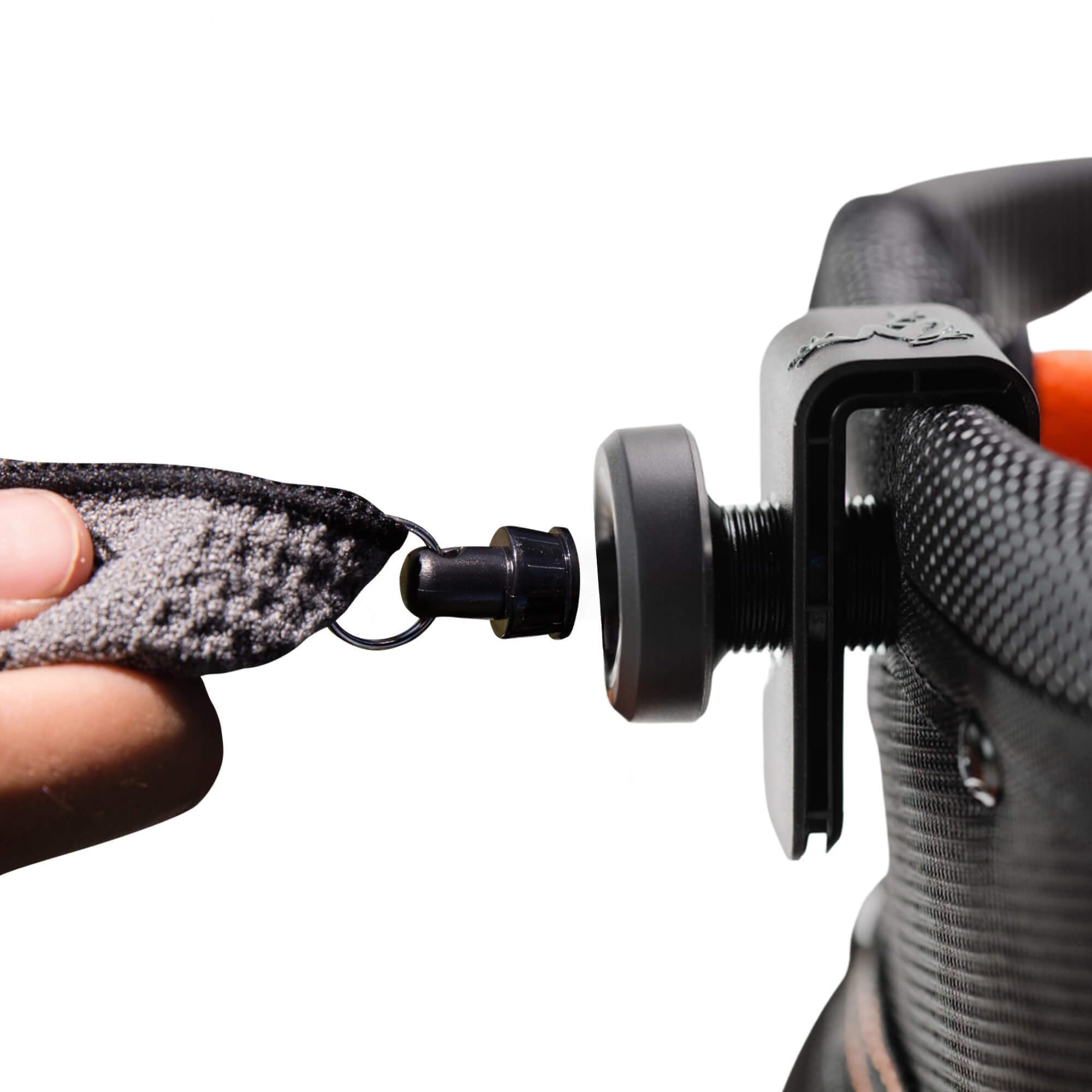 Photo 1 of Frogger Golf Bag Latch-It Accessory Attachment System for Golf Bags – Magnetic Clip to Easily Attach Golf Towels, Brushes, Rangefinders and More