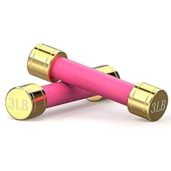 TECHNOAGE 3LB Dumbbells Set of 2, Weights Dumbbells
