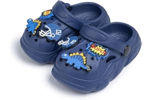 Casazoe Toddler Garden Clogs Boys Girls Cute Water Sandals Kids Slip on Beach Shoes Lightweight Indoor Outdoor Play Shoes Children Comfort Slippers Slides