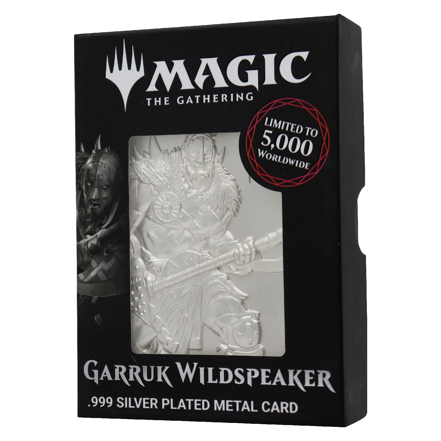 Fanattik Magic The Gathering- Garruk Wildspeaker - Silver Plated Collector's Card