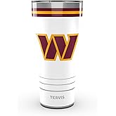 Tervis Traveler NFL Washington Commanders - Arctic Triple Insulated Tumbler Travel Cup Keeps Drinks Cold & Hot, 30oz, Stainless Steel