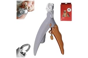 Pawthentic Nail Trimmer, Preciseclip Pet Nail Trimmer with LED Lighting, USB Multi-Functional Nails Clippers for Cats & Dogs 