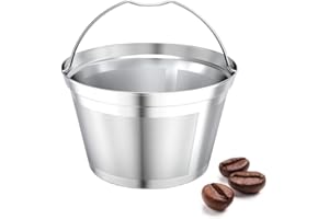 Nicelucky coffee filter reusable 8 10 12 cup basket replacement filter-stainless steel Permanent coffee filter Suitable for B