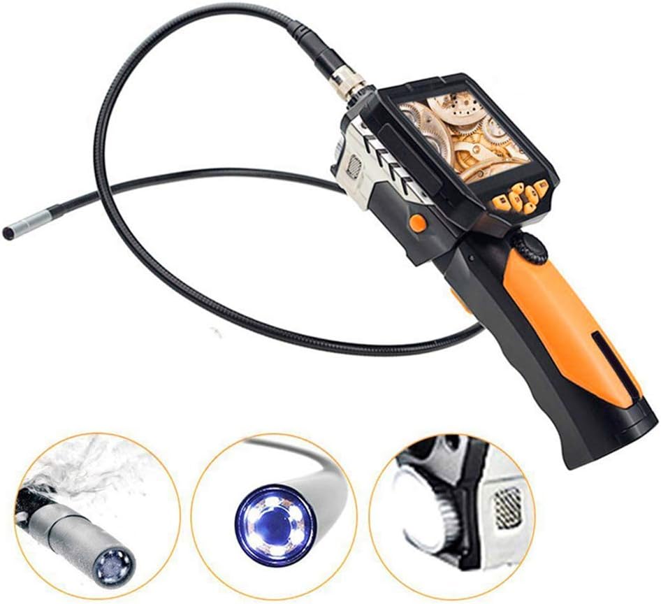 Digital Inspection Camera Video Endoscope 3.5" LCD Screen And 6 LED Lights Waterproof Snake Pipe