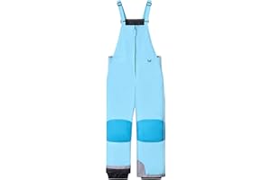 WULFUL Kids Waterproof Ski Bib Boys Girls Winter Snow Pants