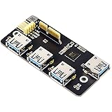 PCIe to USB 3.2 Gen1 Adapter for Official Raspberry Pi Compute Module 4 IO Board,with 4X USB 3.2 Gen1 Ports Compatible with U