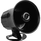 KooingTech 110dB Siren Alarm 4 x 4.2In Security Horns Sirens | IP65 Waterproof 12V Siren Horn for Alarm Host Gas Leak Alarms Infrared Peripheral Alarms Equipment