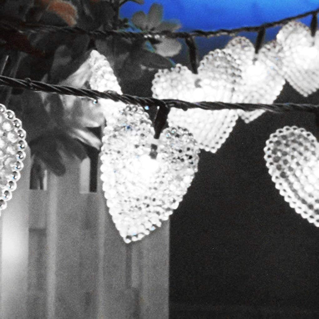Solar Powered Heart Shaped String Lights - Image 3