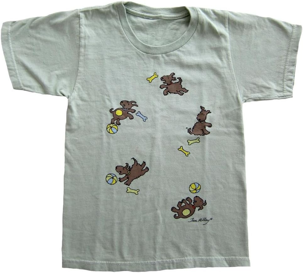 Gambies Unisex-Child Playful Pooch Organic T-Shirt